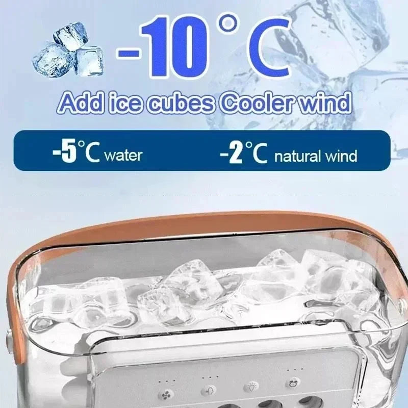Ventilateur Climatiseur 3-en-1 LED - Fraicheur Immediate